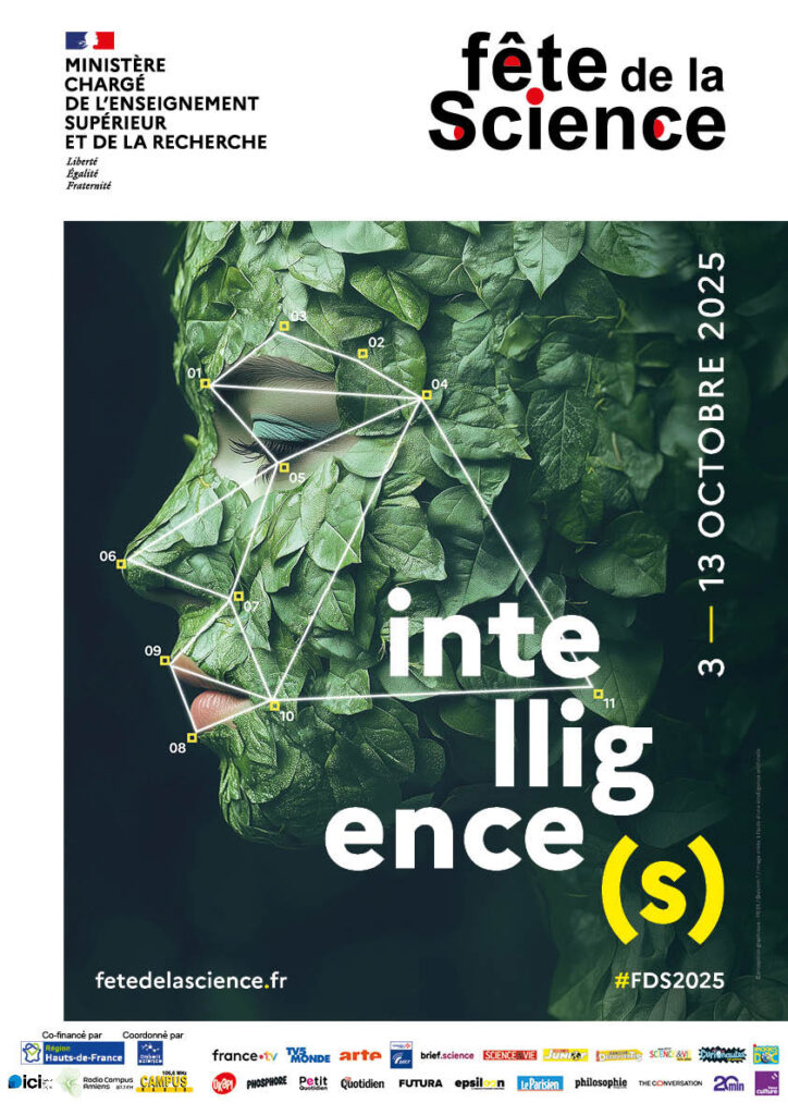 Affiche nationale de la Fête de la Science 2025.