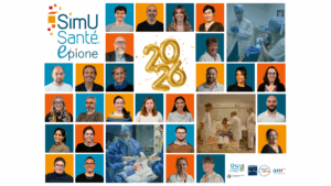 Carte de voeux des équipes SimUSanté, Epione et Primans.