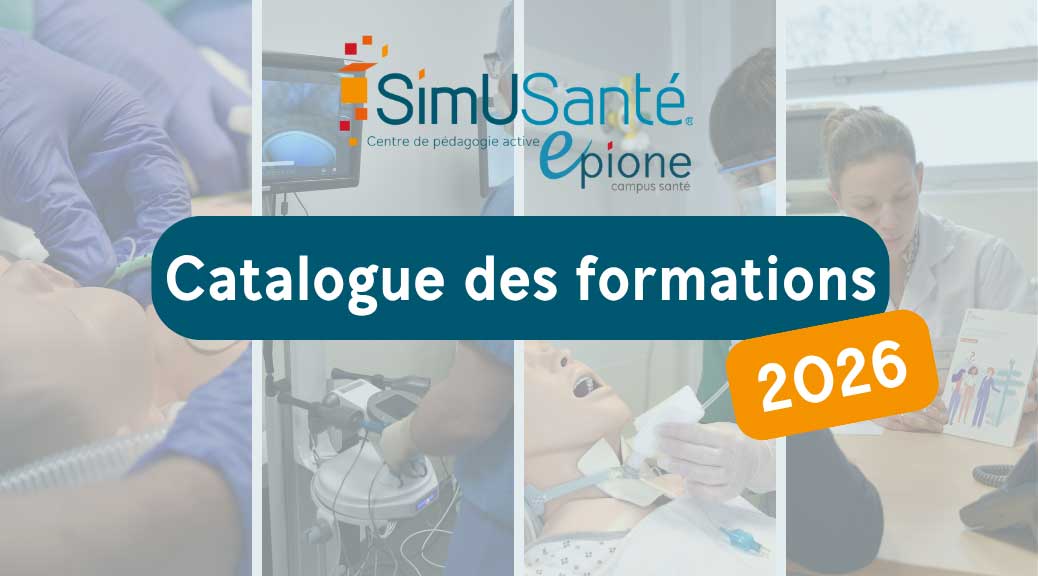 Image d'illustration pour annoncer la publication du catalogue des formations 2026 de SimUSanté.